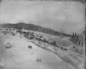 1843 view of La Pointe