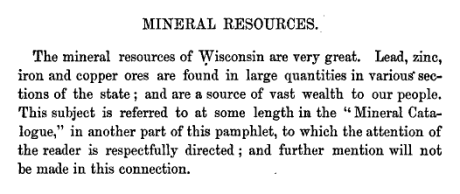 The State of Wisconsin,: embracing brief sketches of its history, position, resources and industries, and a catalogue of its exhibits at the Centennial at Philadelphia. 1876, pg. 10