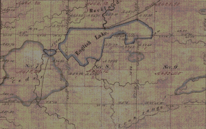 Indian Trail to Rockland townsite overlooking English/Mineral Lake and asdf.