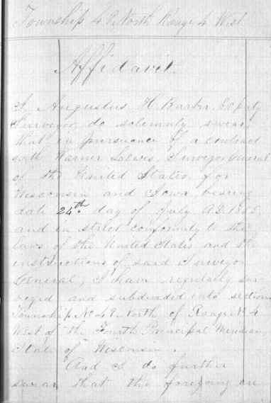 T49N R4W affidavit 1