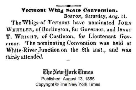vermont whig convention
