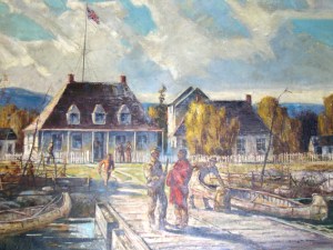 "Hudson Bay Fort, Sault Ste. Marie. By J.S. Hallam." ~ Sault Ste. Marie Public Library